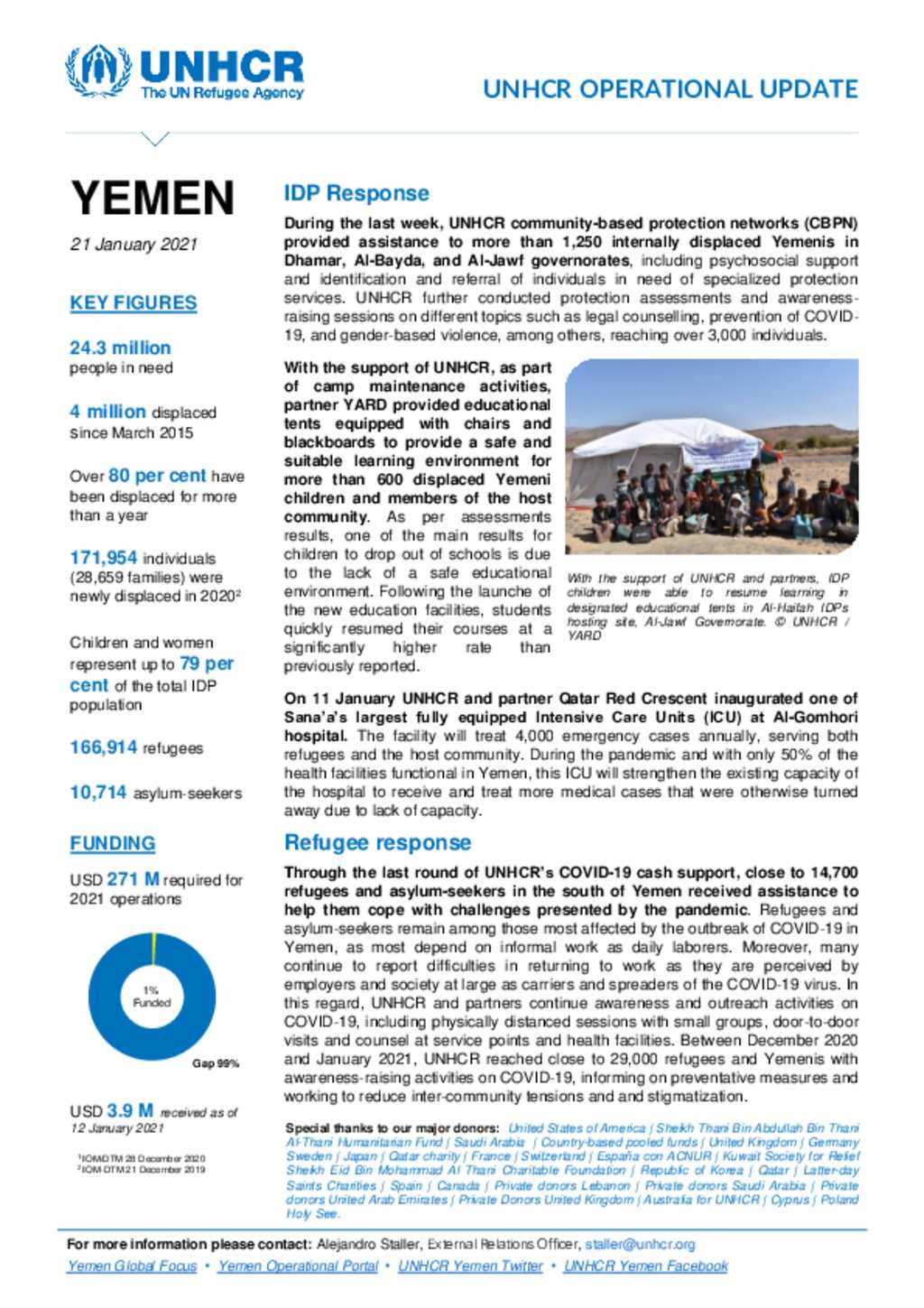 Document Yemen Operational Update 21 January 2021