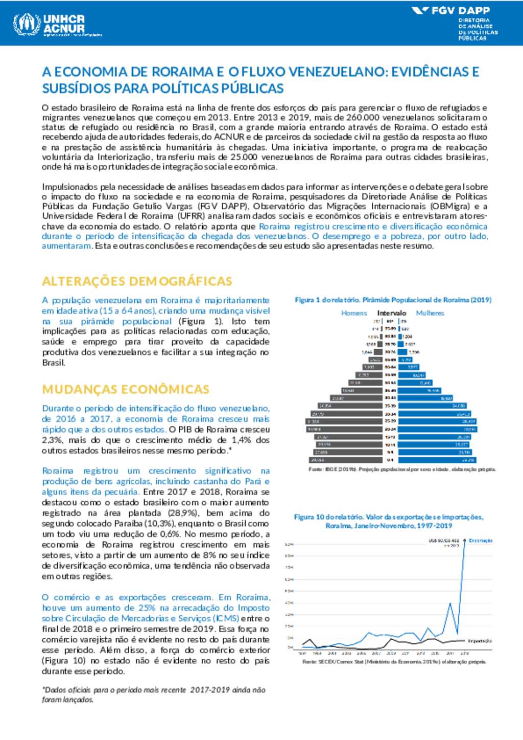 Document Brasil A Economia De Roraima E O Fluxo Venezuelano Resumo