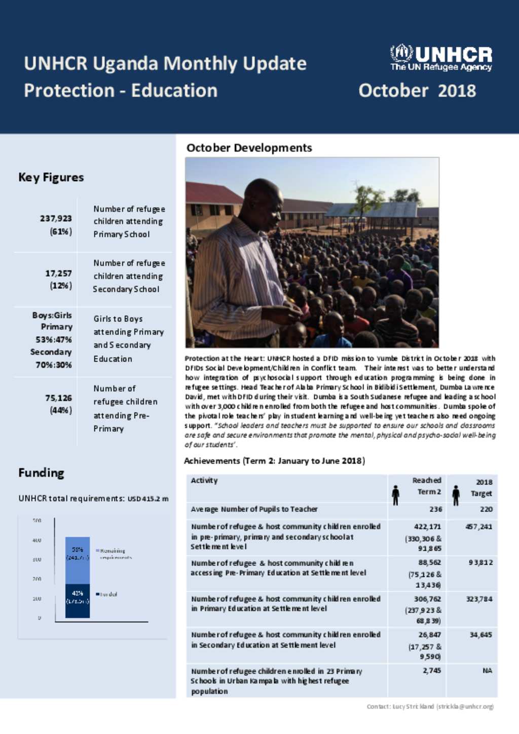 Document Protection Education Thematic Report For October 2018