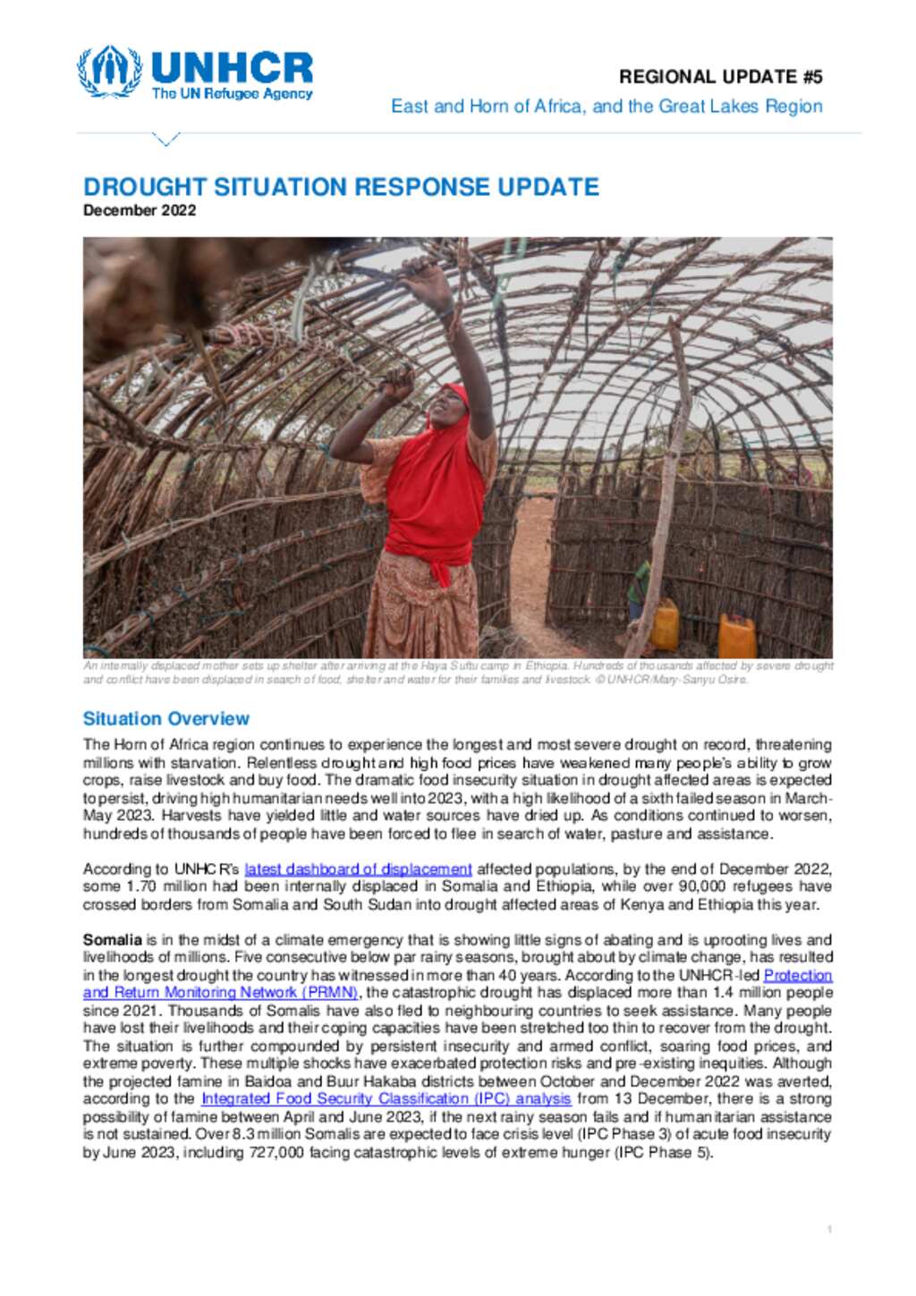 Document Unhcr Drought Situation Response Update December