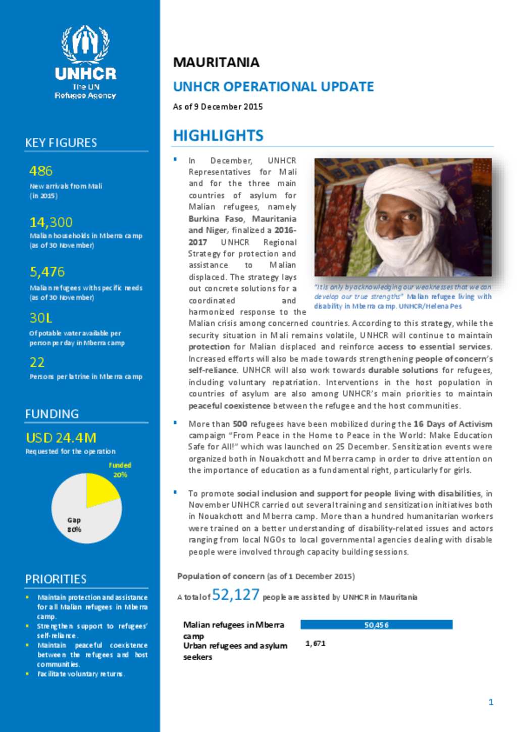 Document Unhcr Mauritania Operational Update