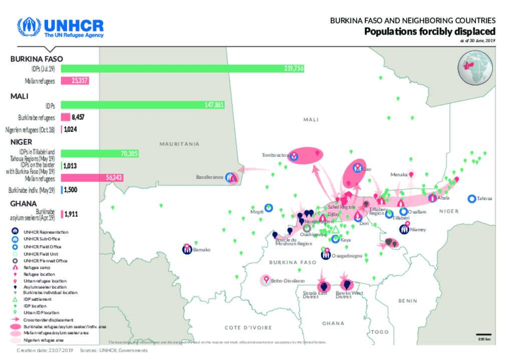 Document UNHCR Burkina Faso Populations forcibly displaced in