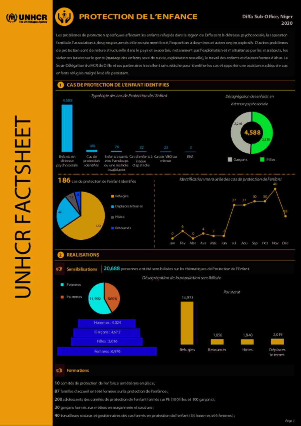 Document - UNHCR Niger, Diffa SO : Dashboard Annuel Protection de l ...