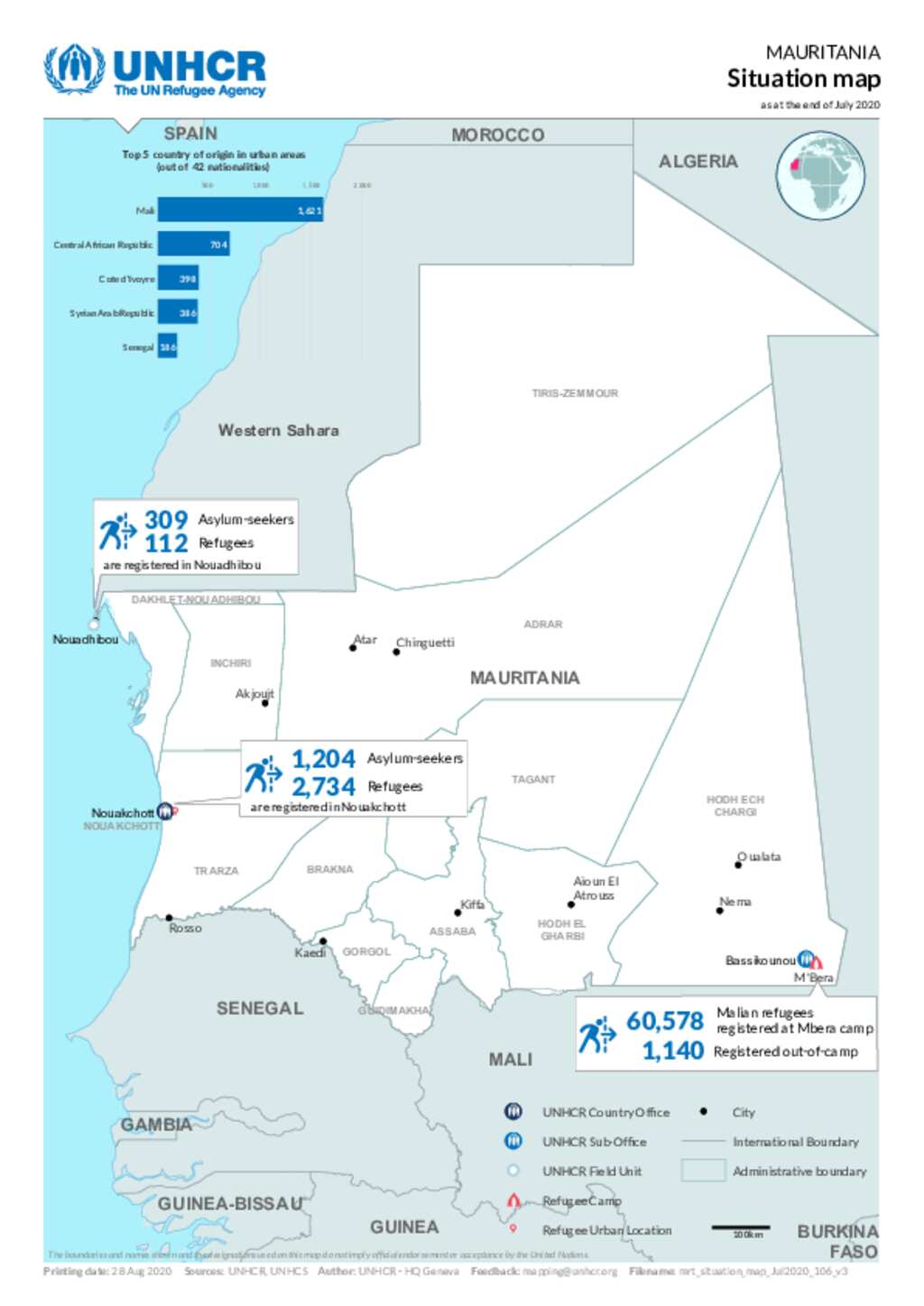 Document - MAURITANIA Situation map July 2020