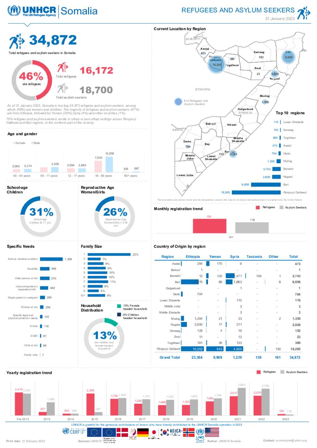 Document - UNHCR Somalia Registered Refugees And Asylum-seekers - 31 ...