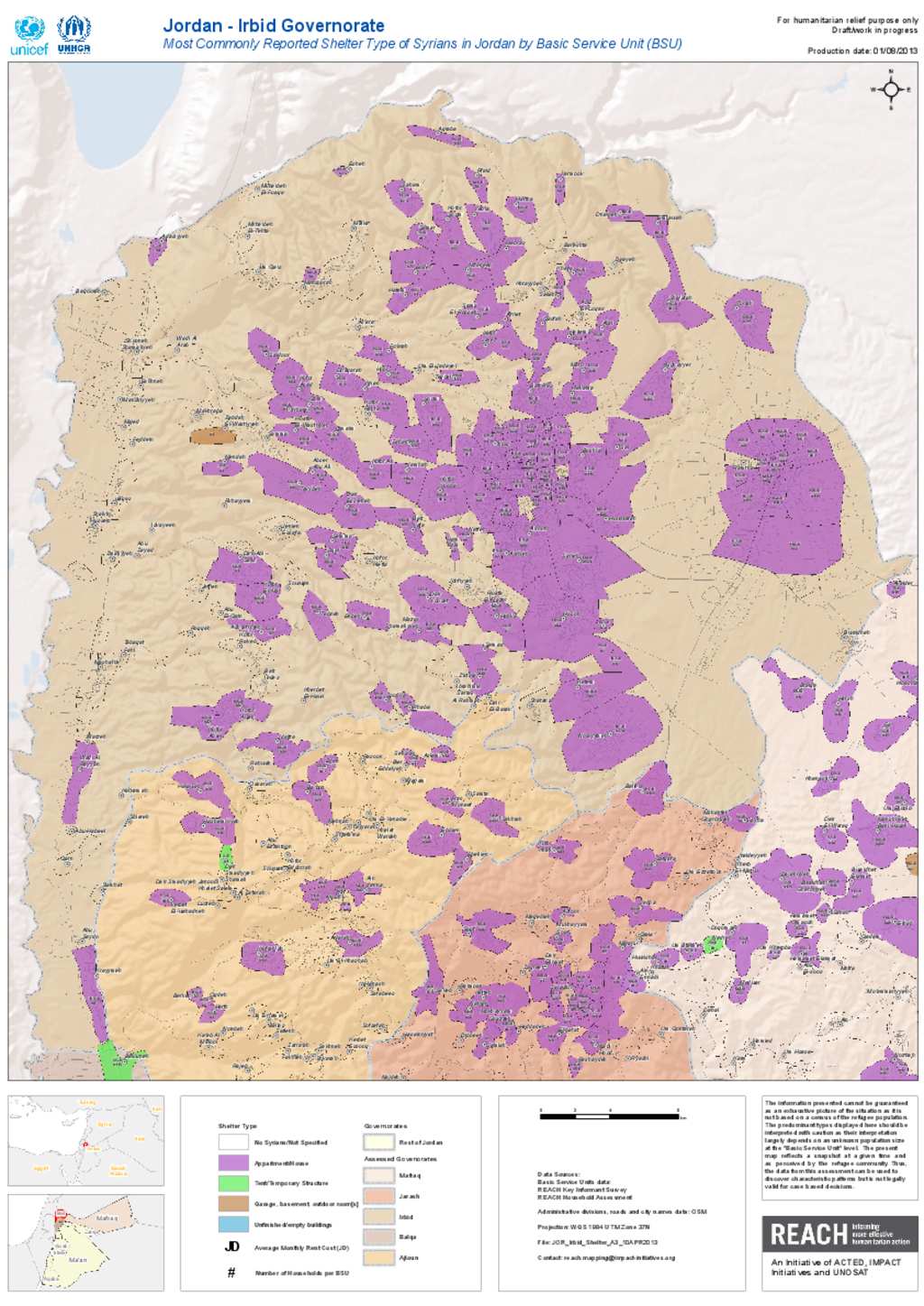 Document - Irbid Shelter Population Map