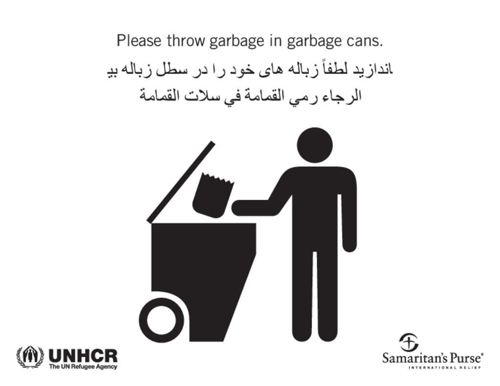 Document SIGNSPlease throw garbage in garbage cans