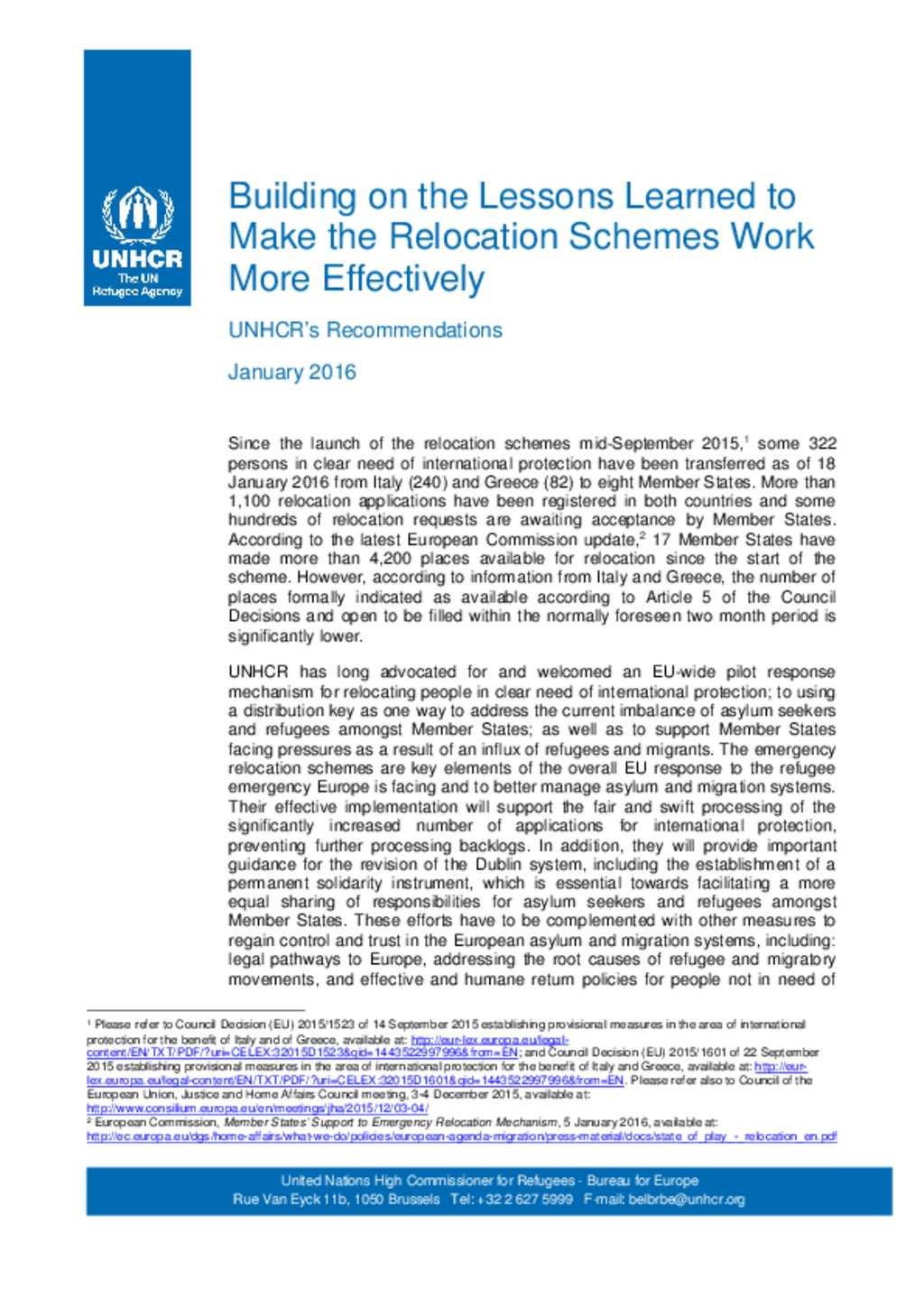 Document - Building on the Lessons Learned to Make the Relocation ...