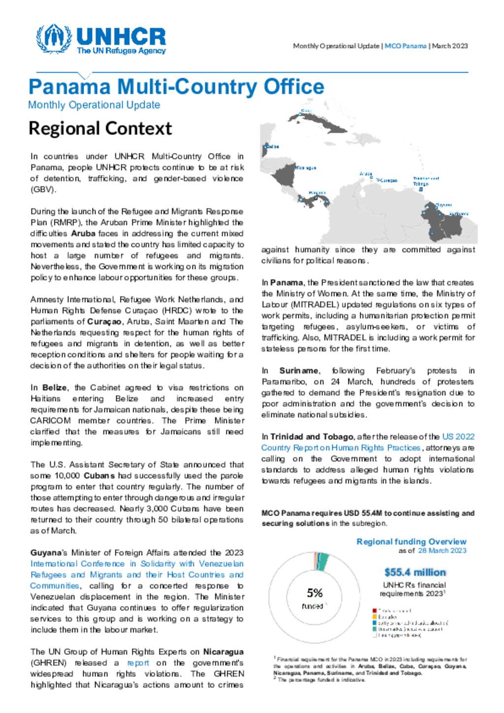 Document MCO Operational Update March 2023