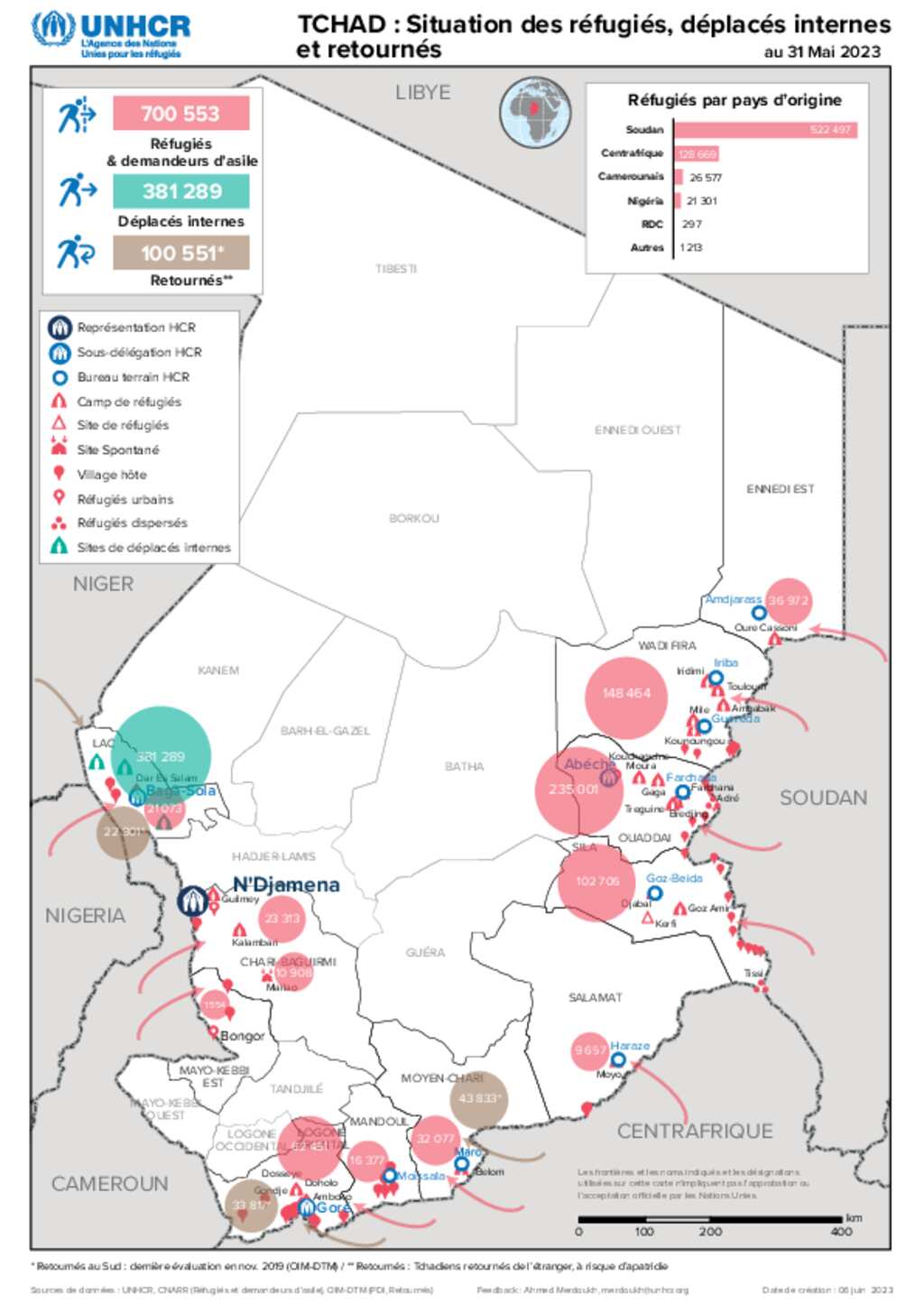 Document UNHCR CHAD Situation Map Of Persons Of Concern To UNHCR   Big 539ae070b439aee42707ef85f9600775604ffe88 