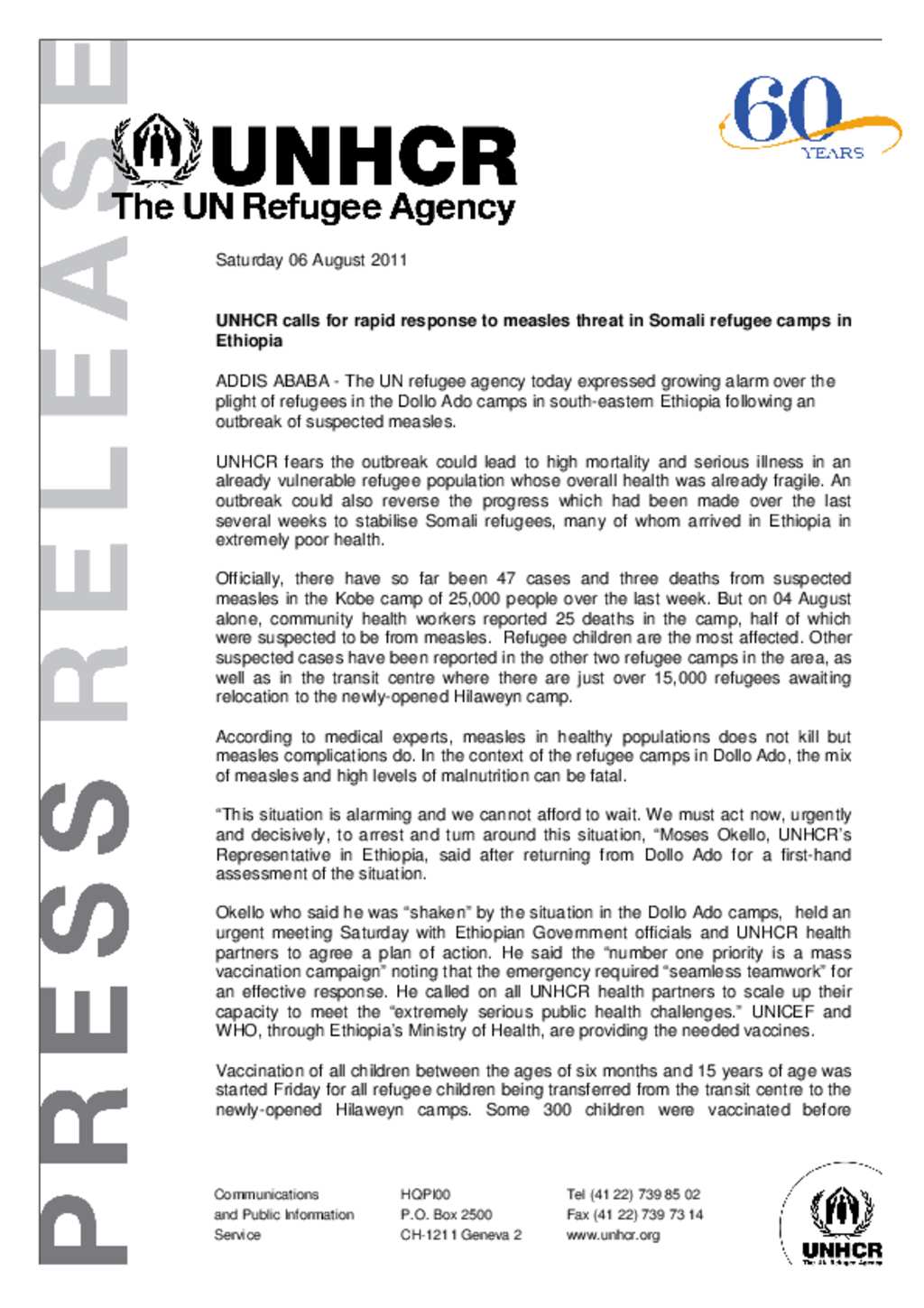 Document - UNHCR Calls For Rapid Response To Measles Threat In Somali ...