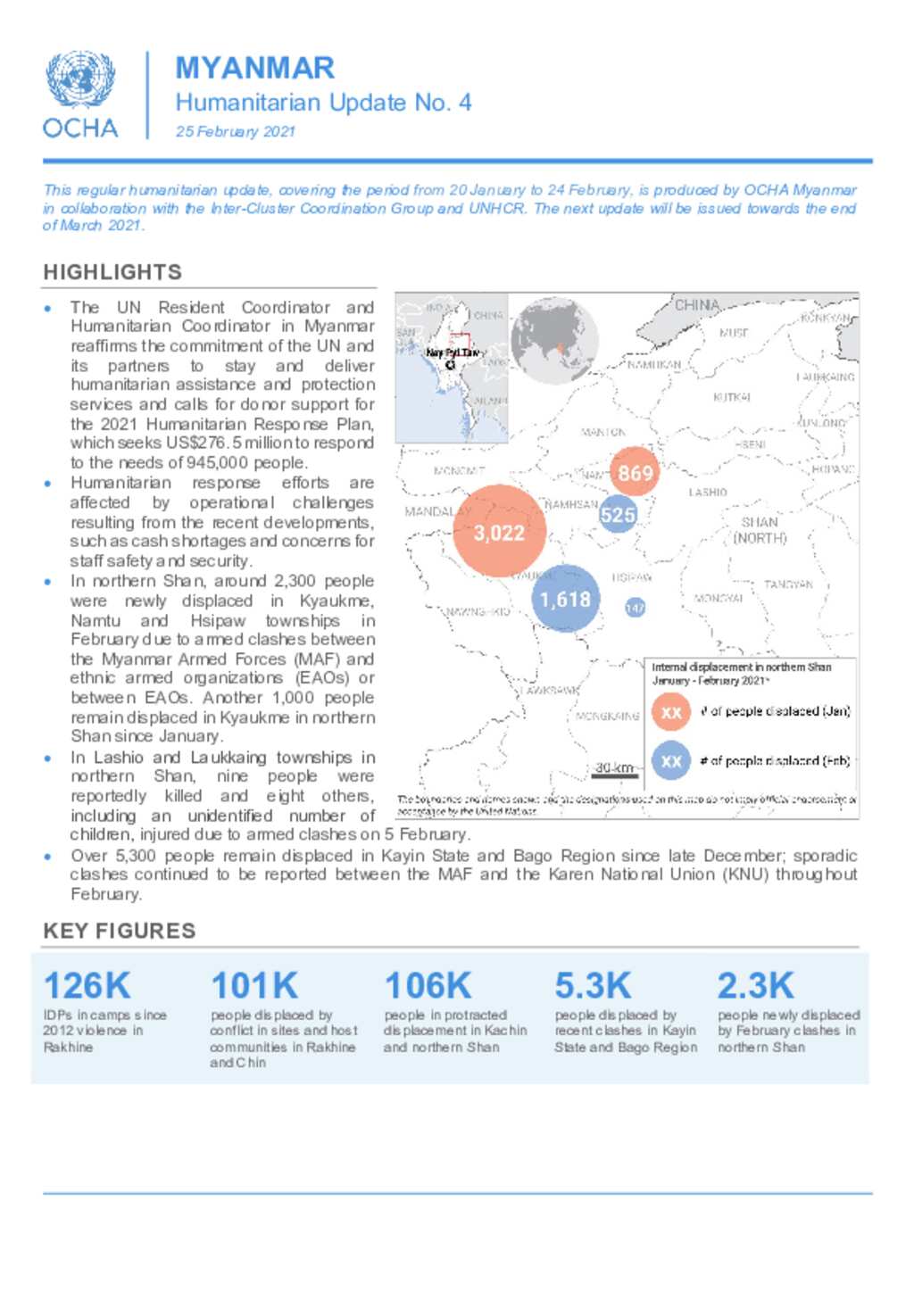 Document - Myanmar: OCHA Myanmar - Humanitarian Update - No.4