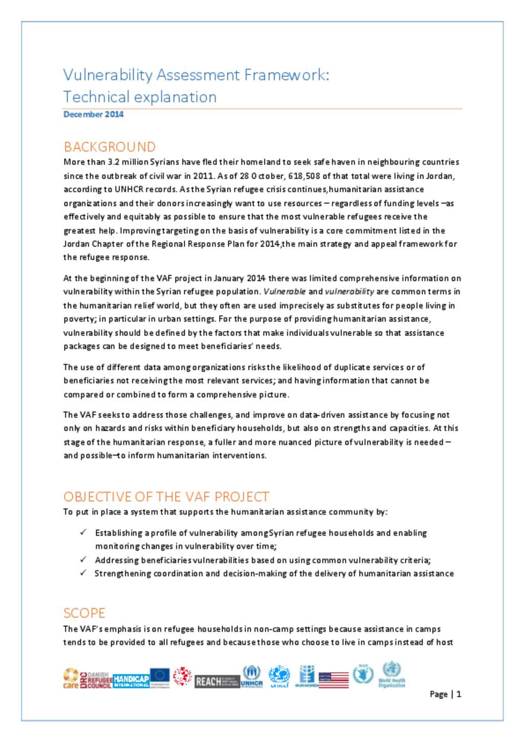 Document - VAF Technical Specifications