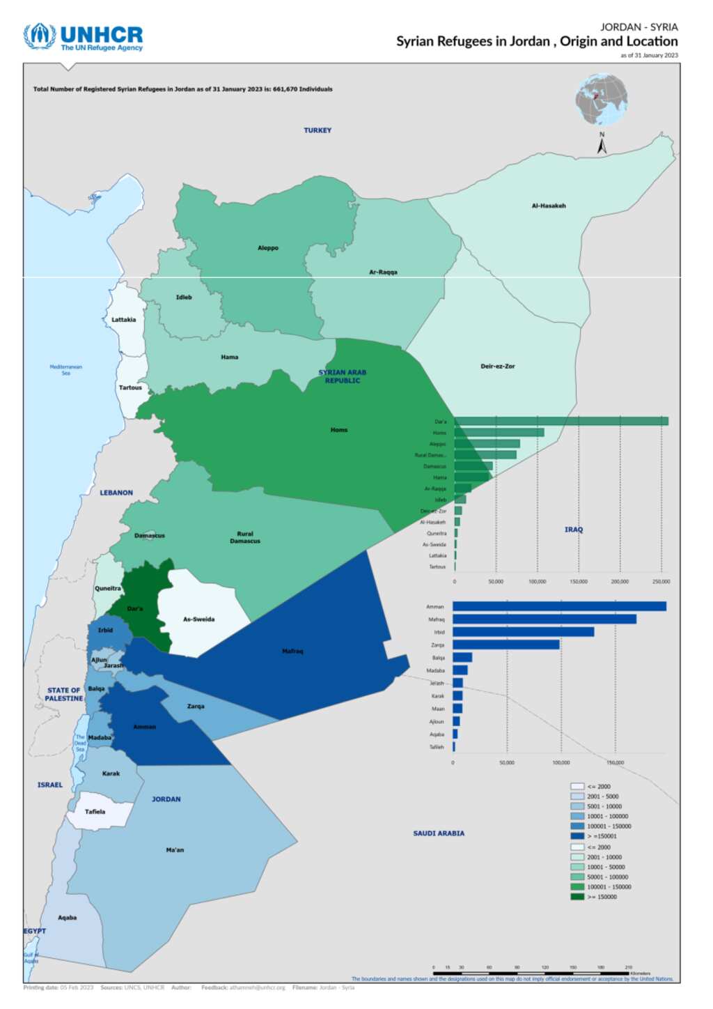Document - Syrian Refugees in Jordan , Origin and Location - 31 ...