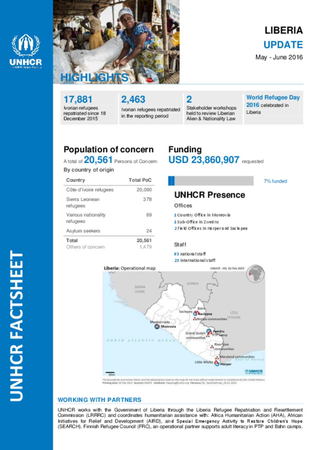 Document - UNHCR Liberia Factsheet May-June 2016