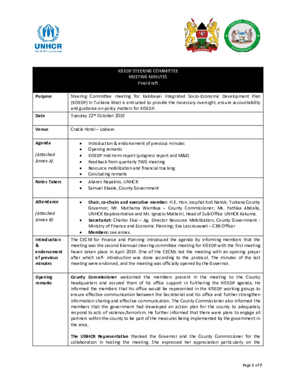 document-minutes-steering-committee-meeting-october-2019