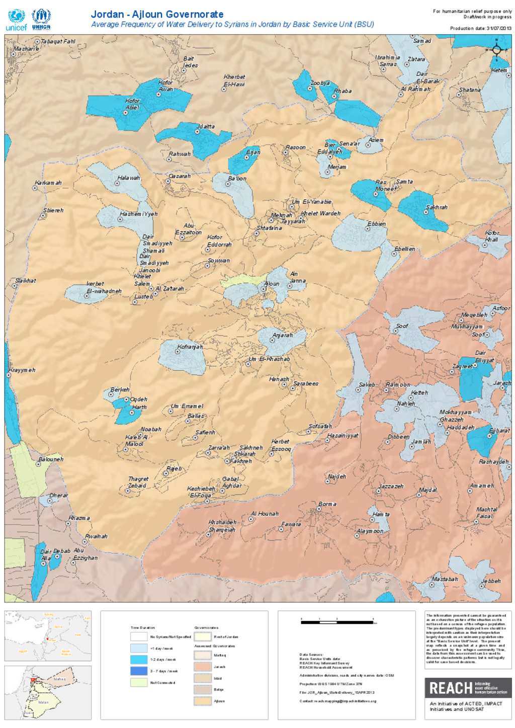 Document - Ajloun Water Delivery Population Map