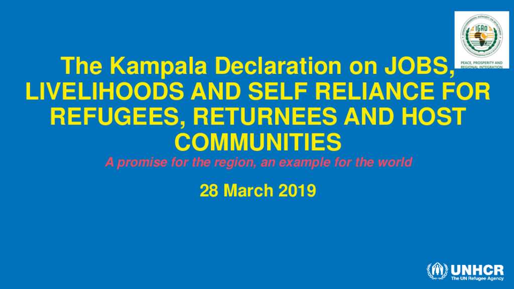 Document - The Kampala Declaration on Jobs, Livelihoods and Self ...