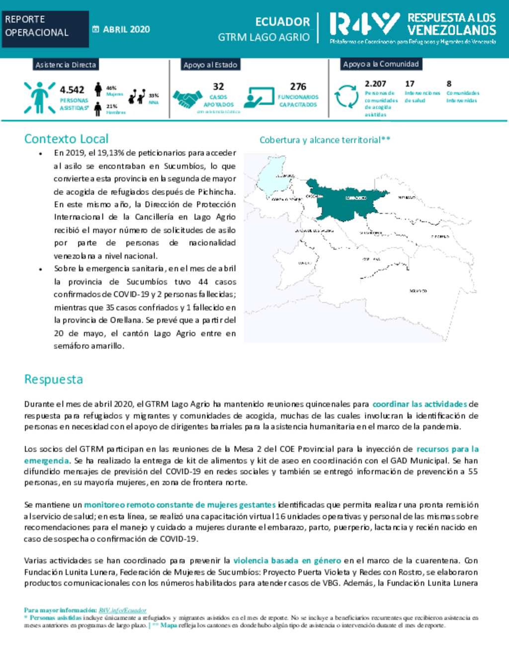 Document Ecuador GTRM Lago Agrio Informe Operacional Abril 2020 ES   Big 9f7b7078a15a8a424031b6d1f51710eb51c25ce7 