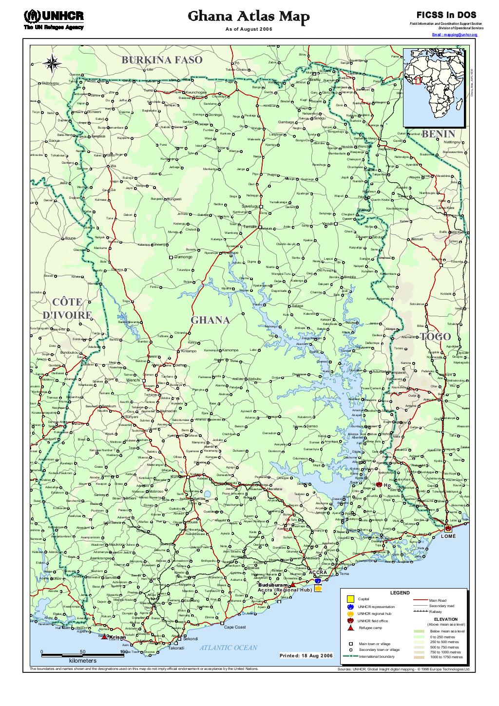 Document - Ghana Atlas Map - 18 August 2006