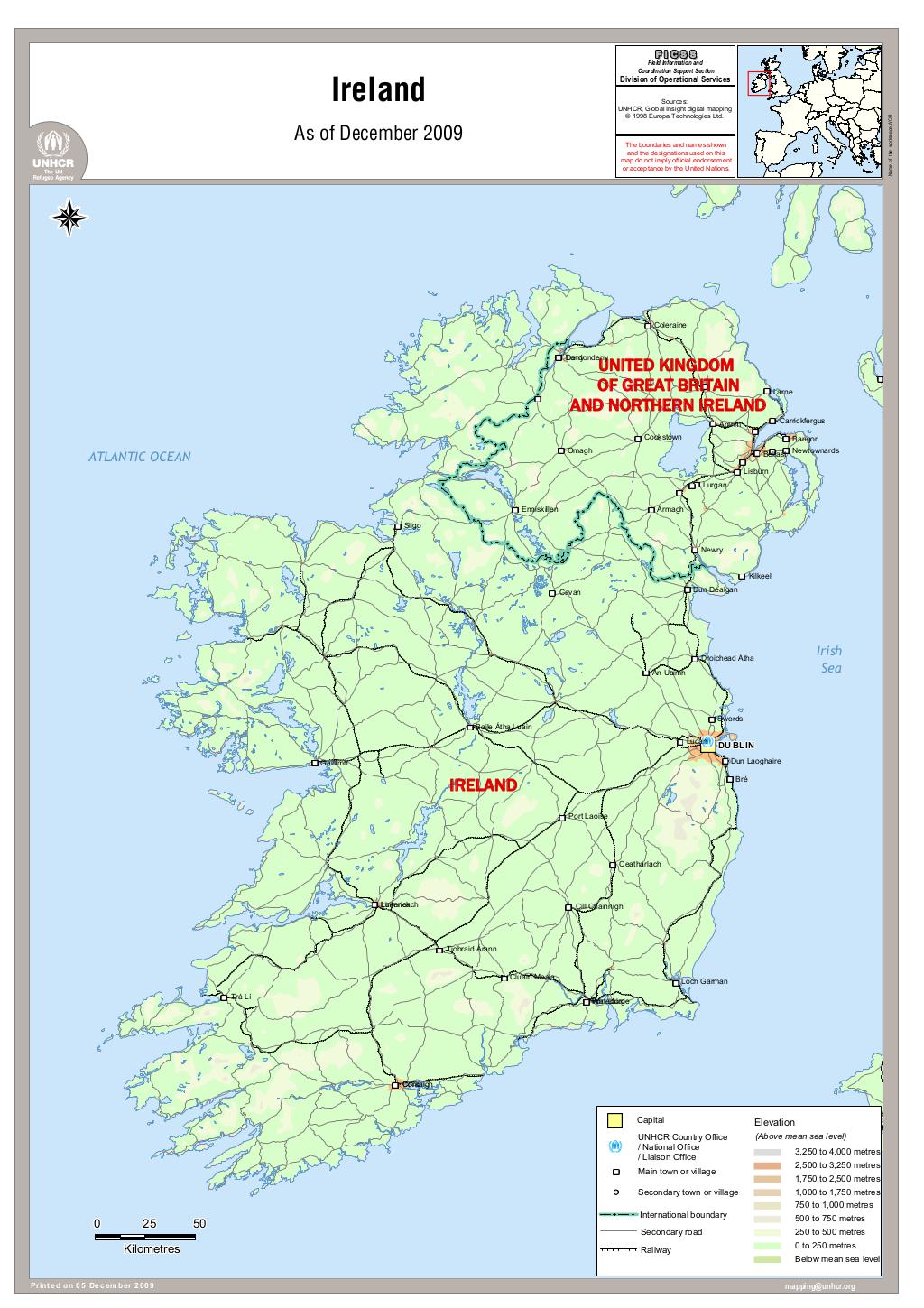 Map Of Ireland Pdf Document - Ireland Atlas Map