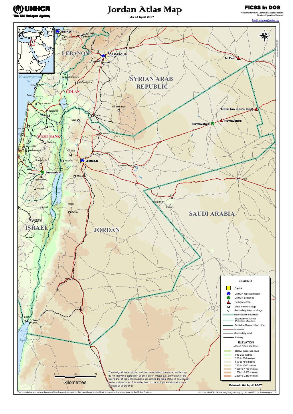 Document - Jordan Atlas Map - April 2007