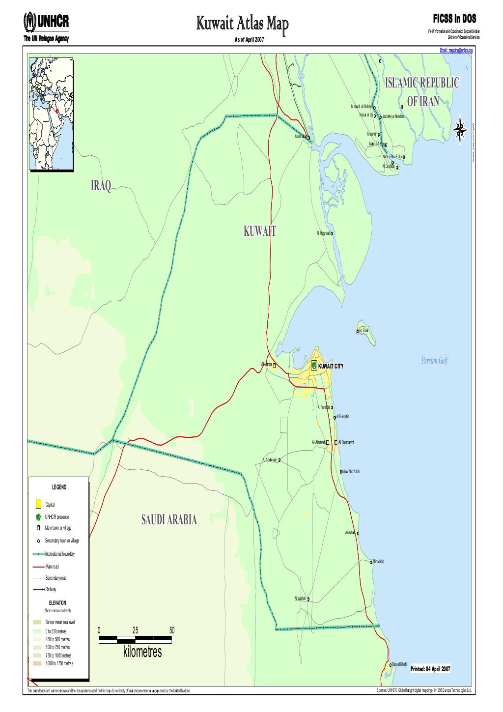 Document - Kuwait Atlas Map - April 2007