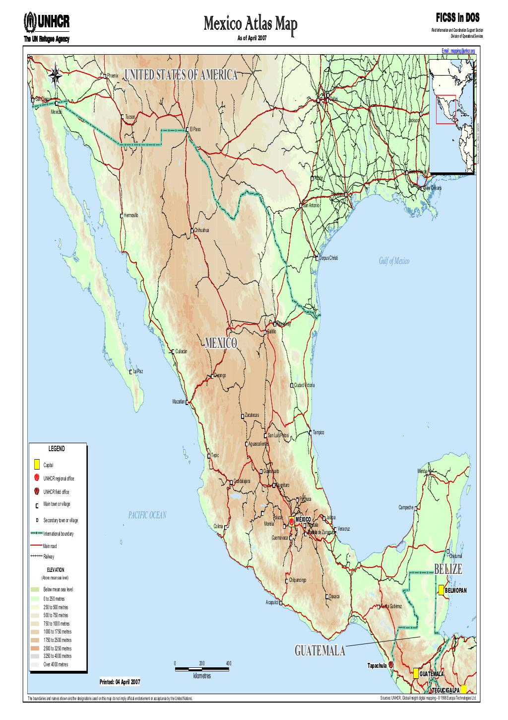 Document - Mexico Atlas Map - April 2007