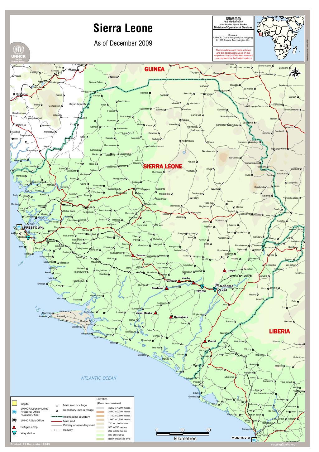 Document Sierra Leone Atlas Map