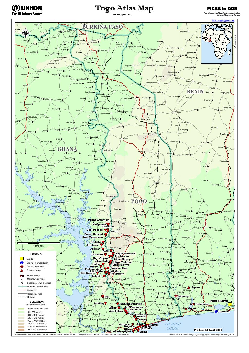 Document Togo Atlas Map April 2007   Big Togo Atlas A3PC 04 04 2007.pdfthumb 