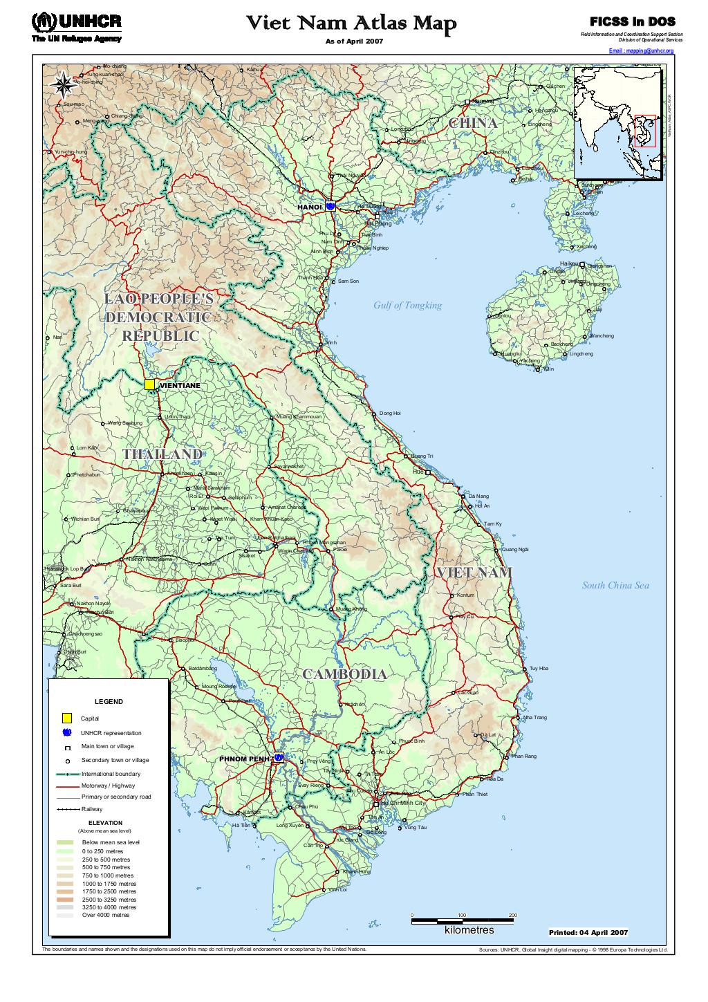 Document - Viet Nam Atlas Map - April 2007