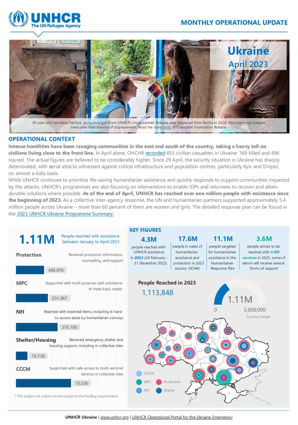 Document - Ukraine: Monthly Operational Update April 2023