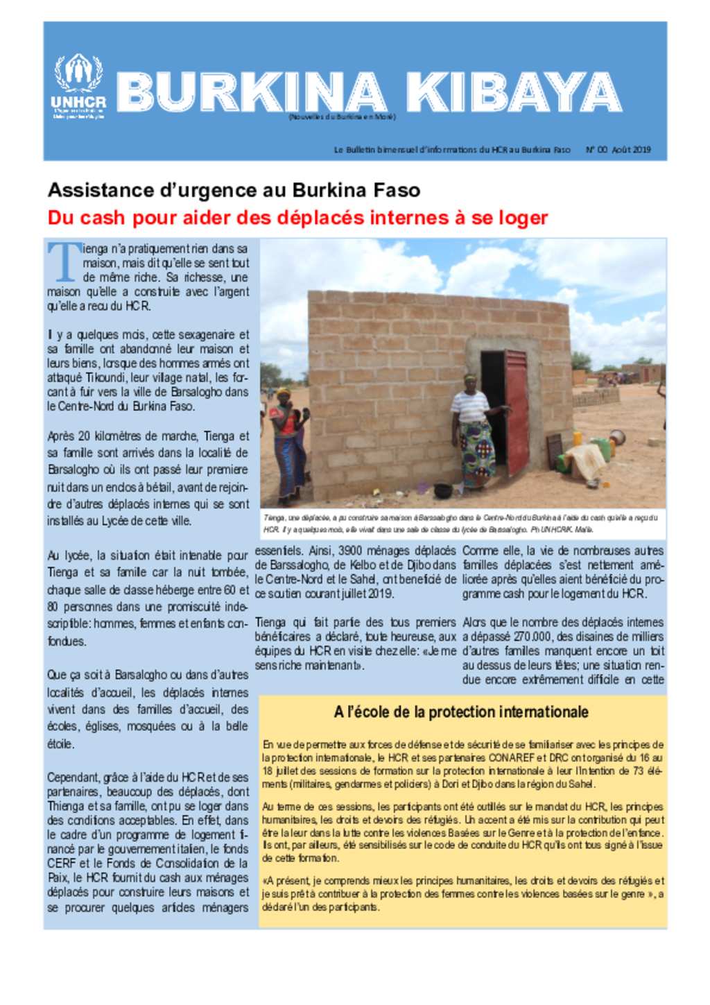 Document - Burkina Kibaya N°00 Aout 2019 (Nouvelles Du Burkina)