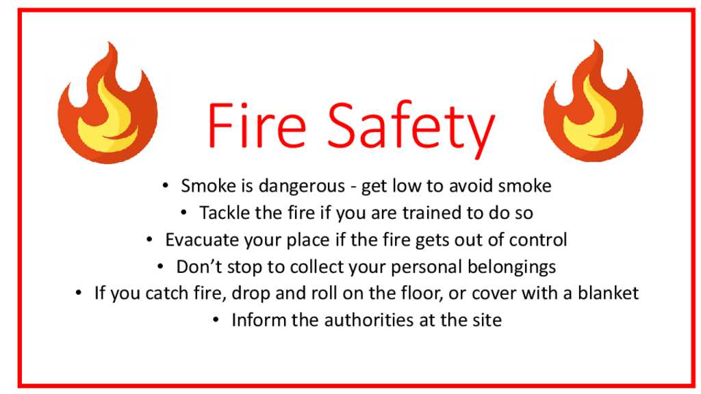 Document - General Fire Safety Messaging