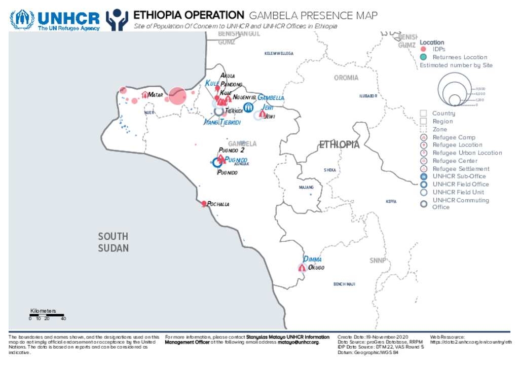 Document - UNHCR Ethiopia Gambela Region Presence Map.