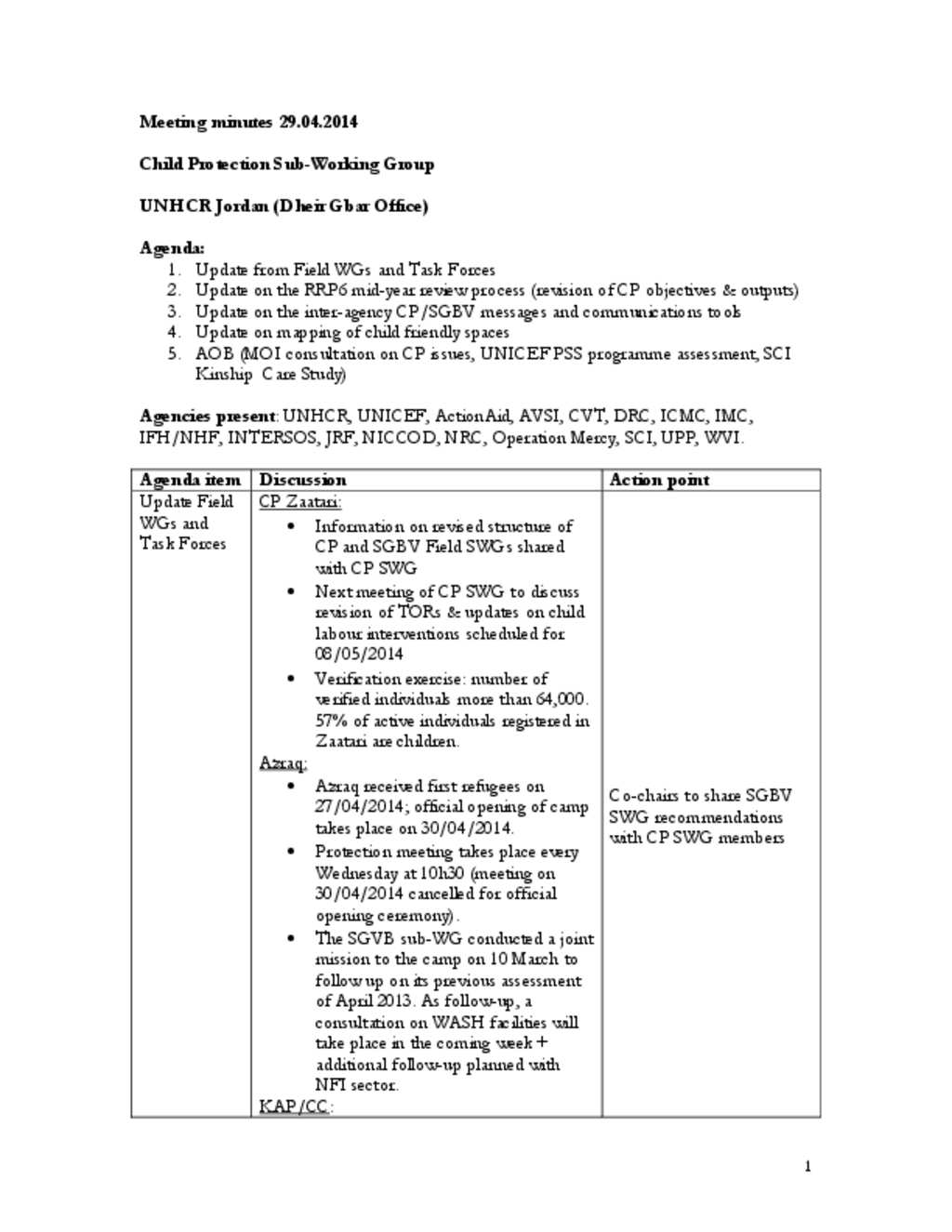 document-child-protection-sector-meeting-minutes