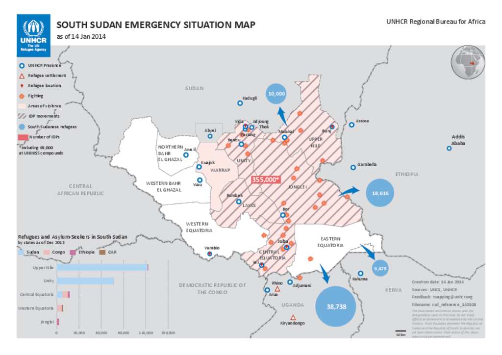 Document - UNHCR SOUTH SUDAN EMERGENCY SITUATION MAP