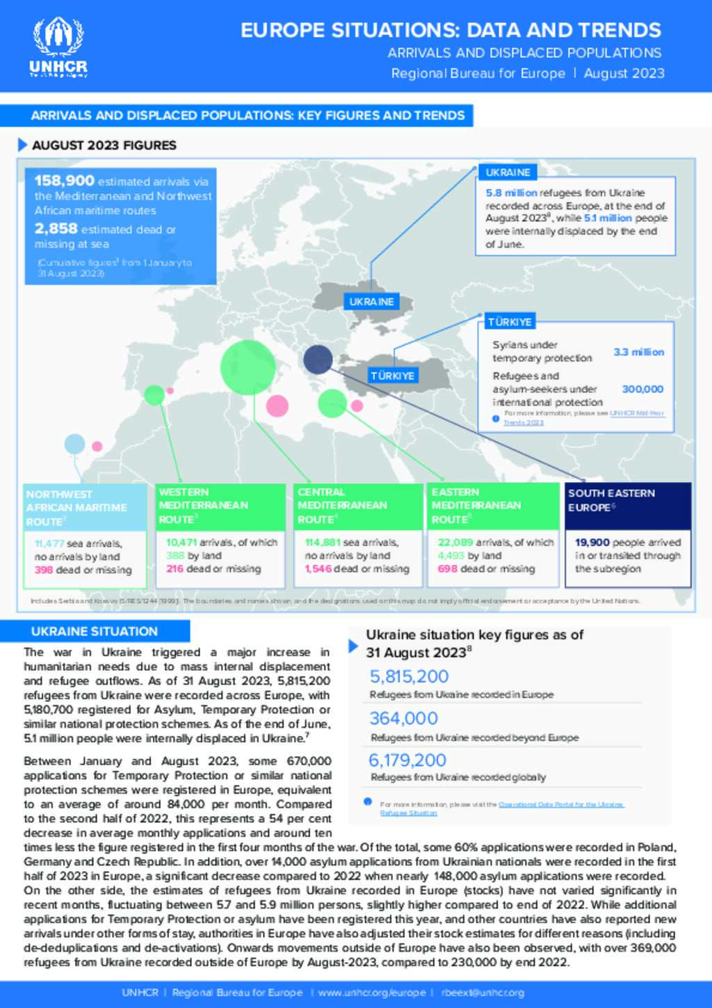 Document - EUROPE SITUATIONS: DATA AND TRENDS - ARRIVALS AND.