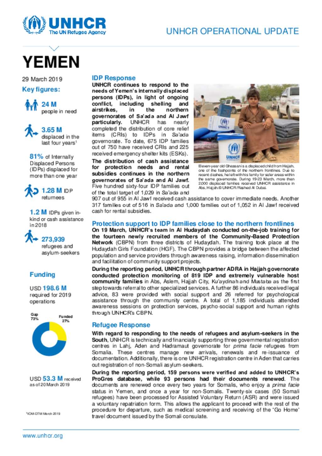 Document - Yemen situation update 29 March, 2019