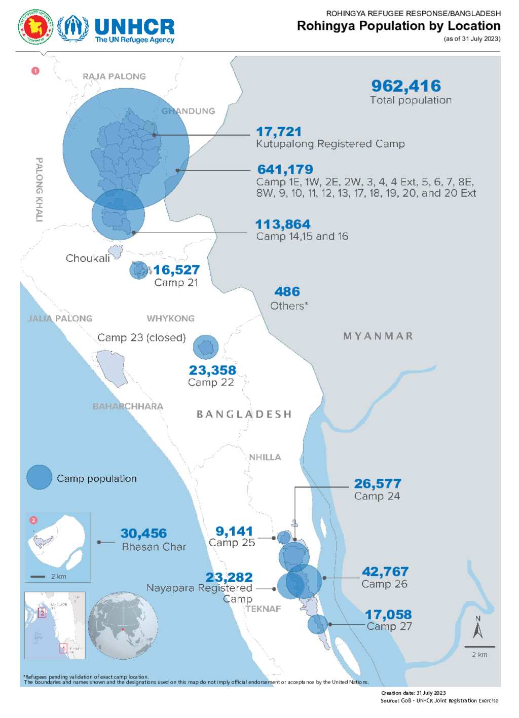 Document Joint Government Of Bangladesh UNHCR Population Map As Of   Big C8ba334541430d3842a74fecc953275e8eab34bb 