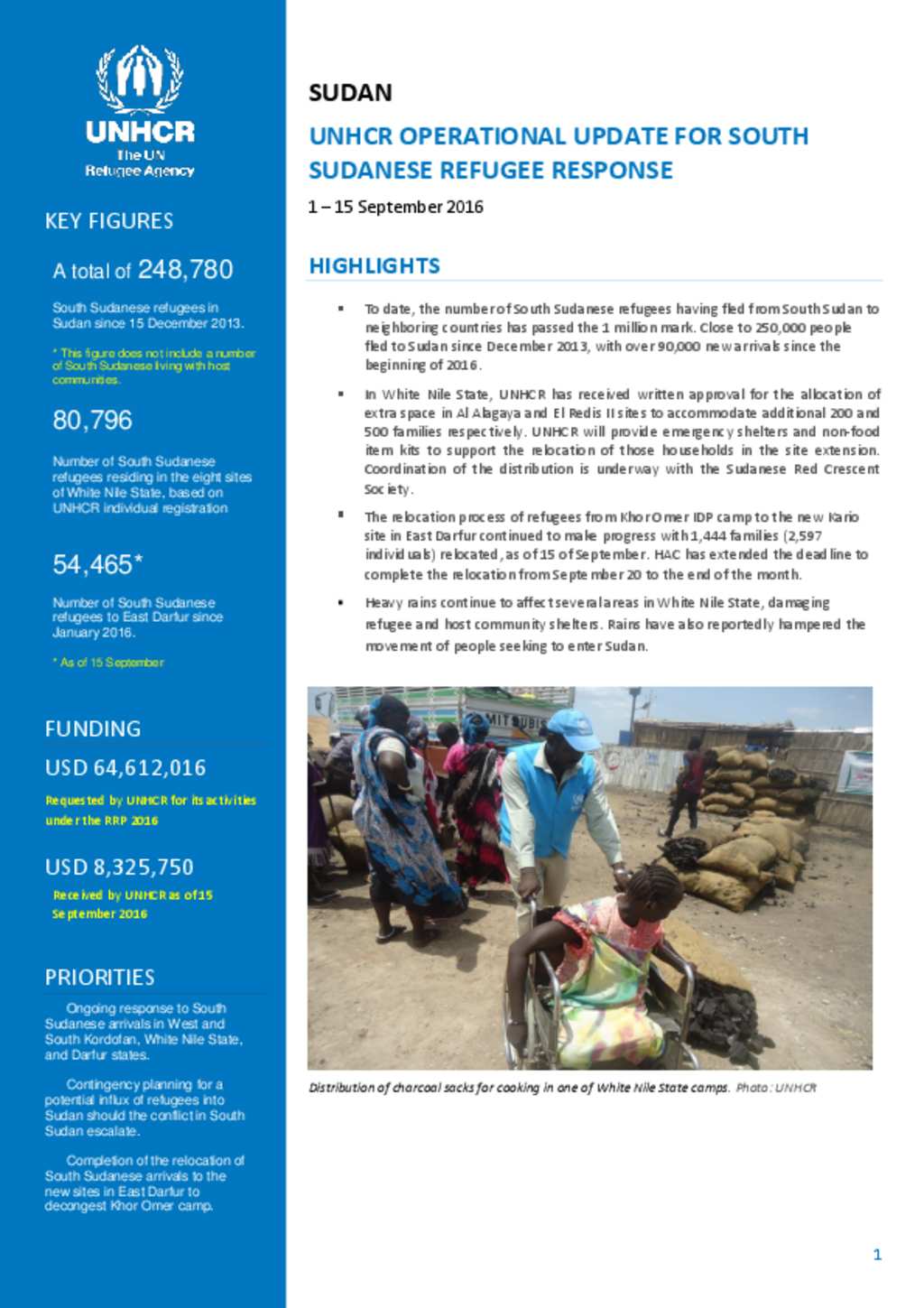 Document - Sudan - Operational Update For South Sudan - 1 - 15 