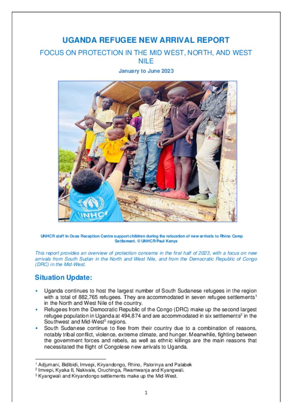 Document Uganda Refugee Protection Report
