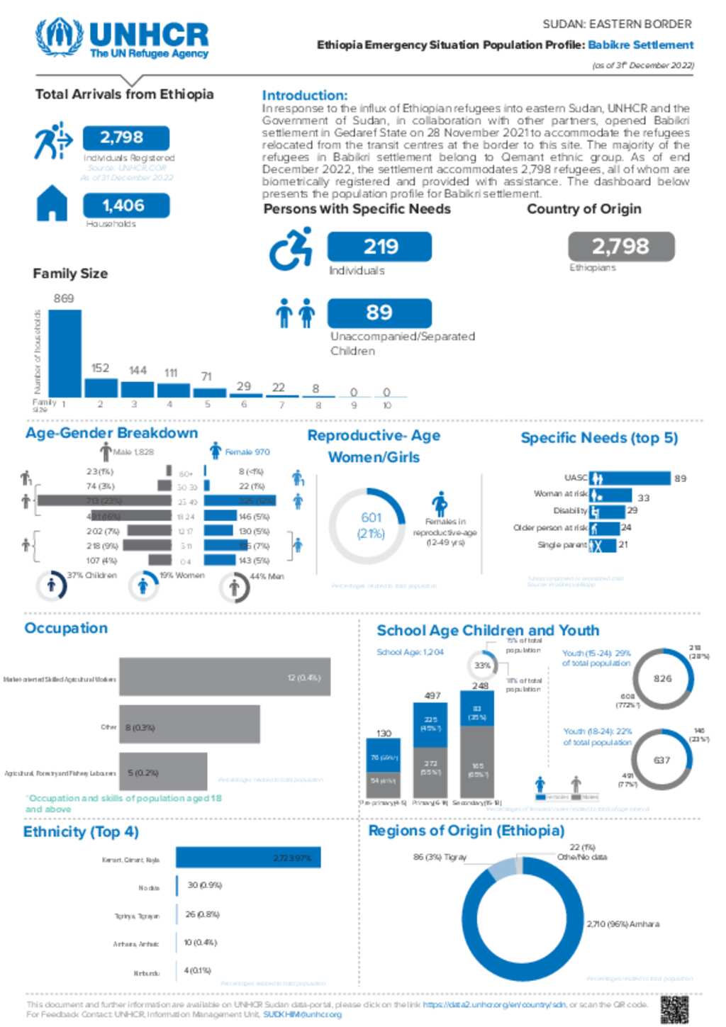 Document UNHCR Sudan East Sudan Population Profile For Babikre   Big D0322716e59da6084fbe11845586f803bc7cecdd 