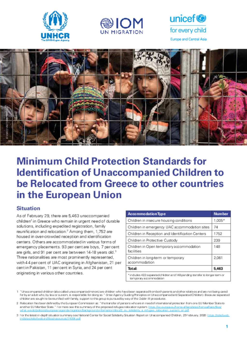 Document - Minimum Child Protection Standards For Identification Of ...