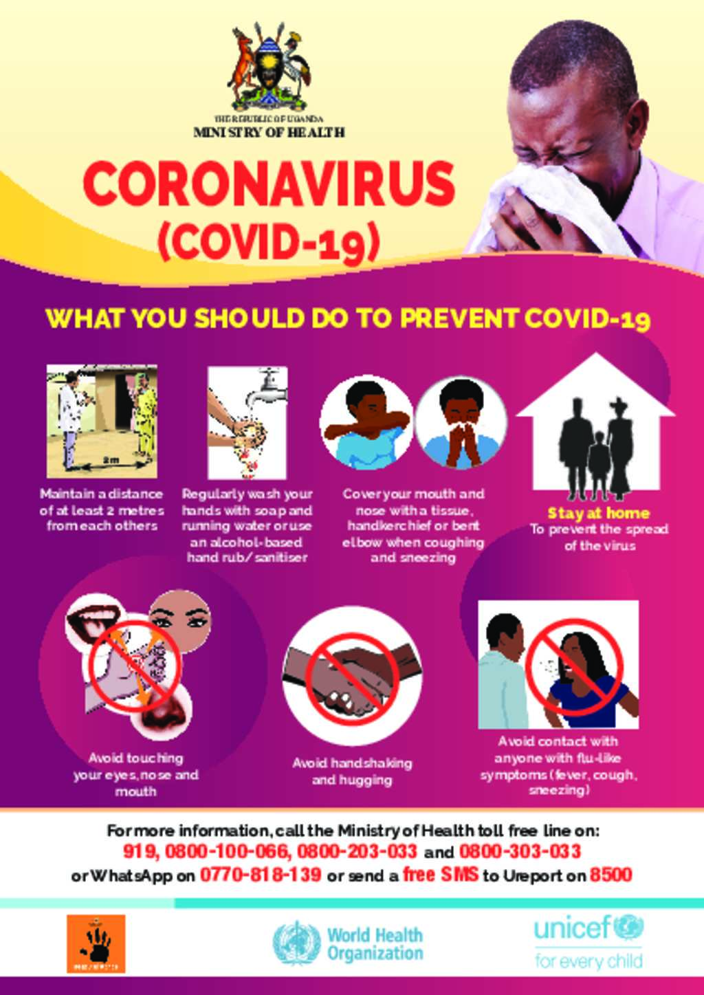 Document - Uganda: COVID-19 - Revised pictorial flyer - A5