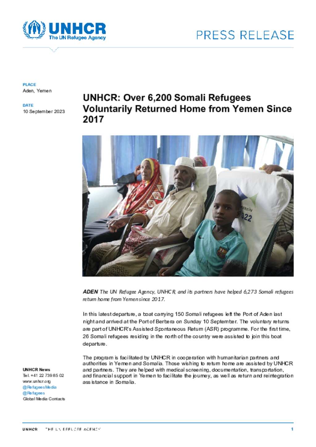 Document - Over 6,200 Somali Refugees Voluntarily Returned Home From ...