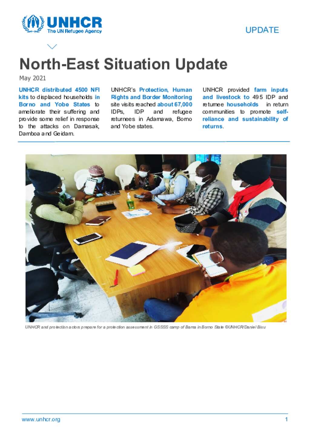 Document - UNHCR Nigeria: North-East Nigeria Situation Update - May 2021