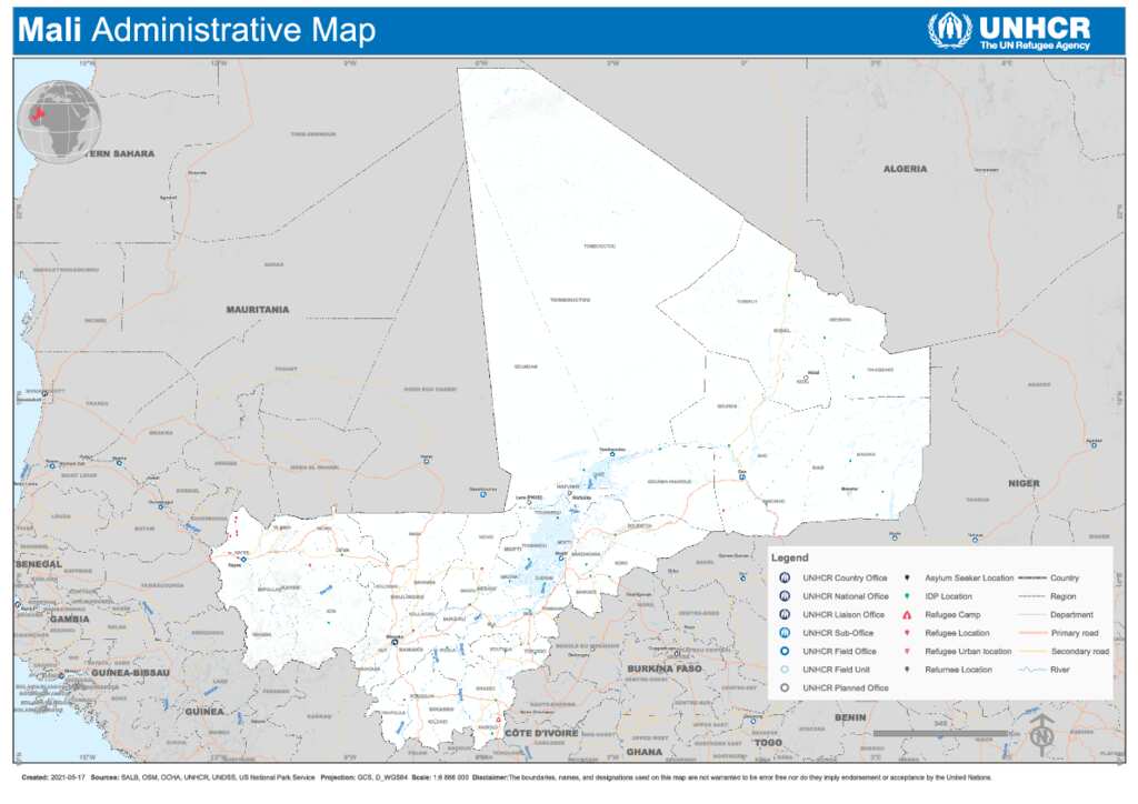 Document Mali Reference Map May