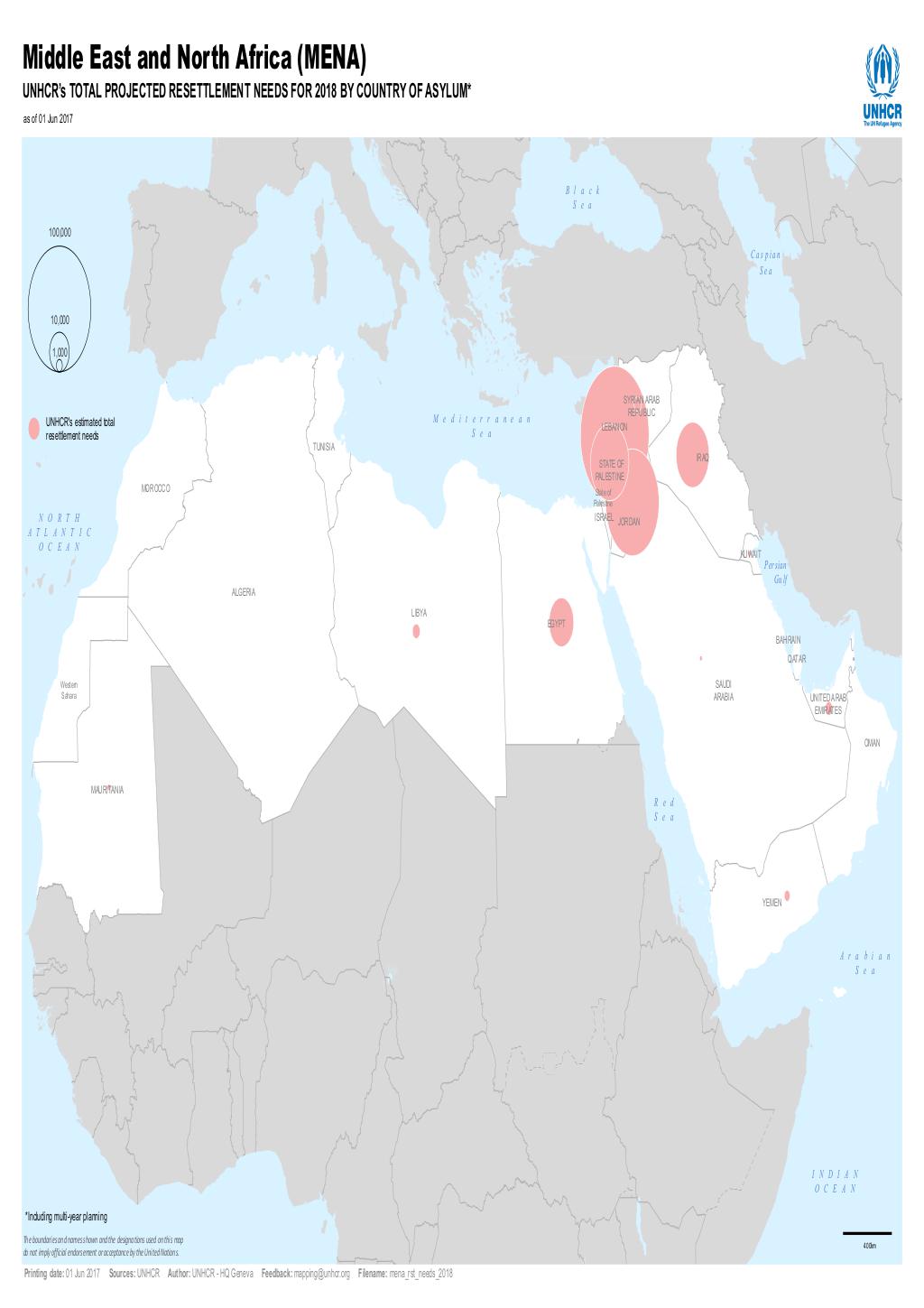 Document - Middle East And North Africa (mena) - Unhcr's Total 