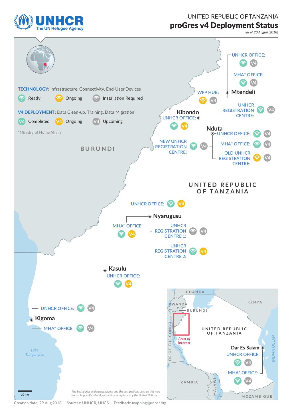 Document - United Republic of Tanzania -proGres v4 Deployment Status ...